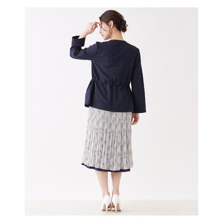 ジッパーノーカラージャケット | Leilian PLUS HOUSE | 詳細画像23