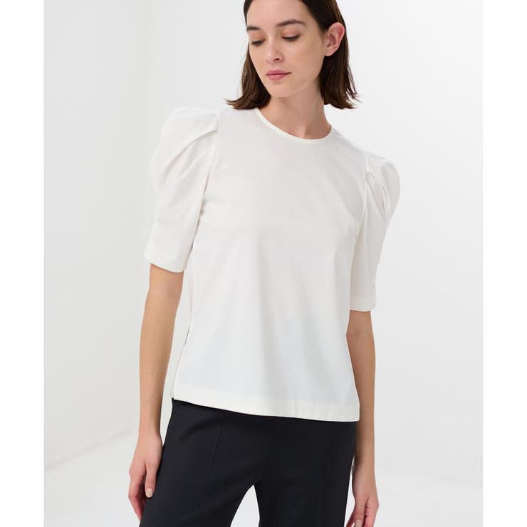 タックパフスリーブカットソー[品番：LAVW0013945]｜LANVIN en Bleu