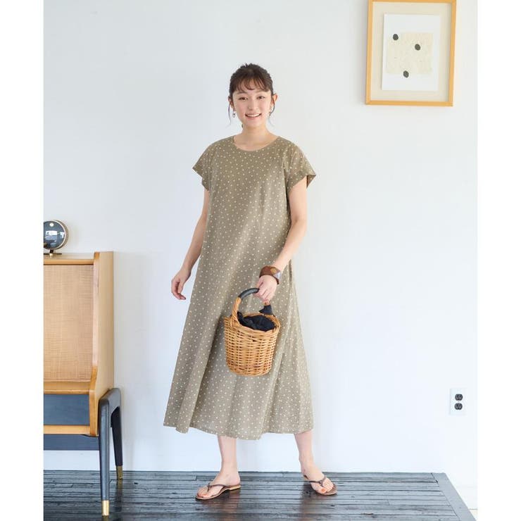 洗える ドットワンピース[品番：LAVW0016342]｜CARA O CRUZ（キャラ
