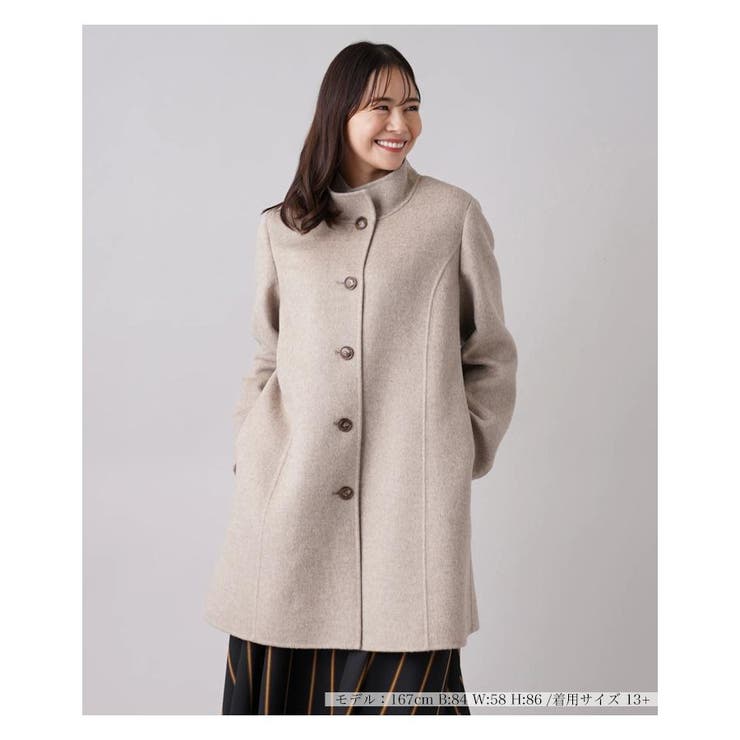 Leilian 13+ カシミアコート スタンドカラー - 通販 - pinehotel.info