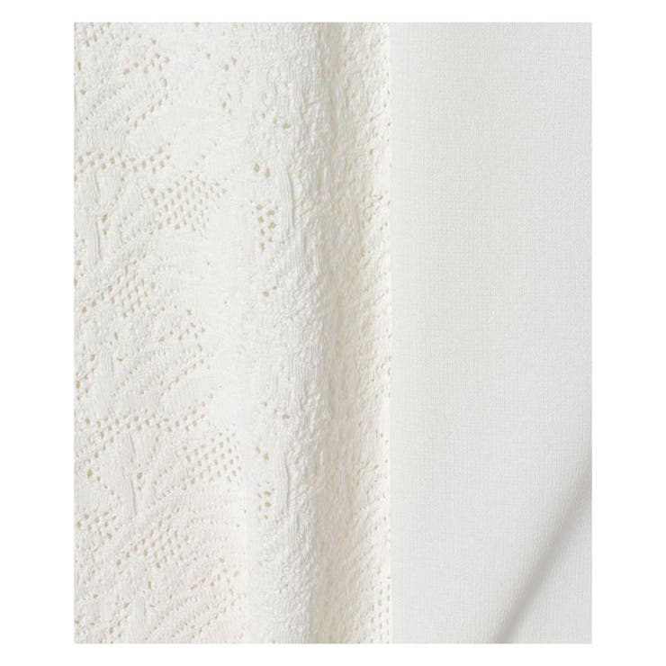 レース切替えニットプルオーバー | Leilian | 詳細画像3