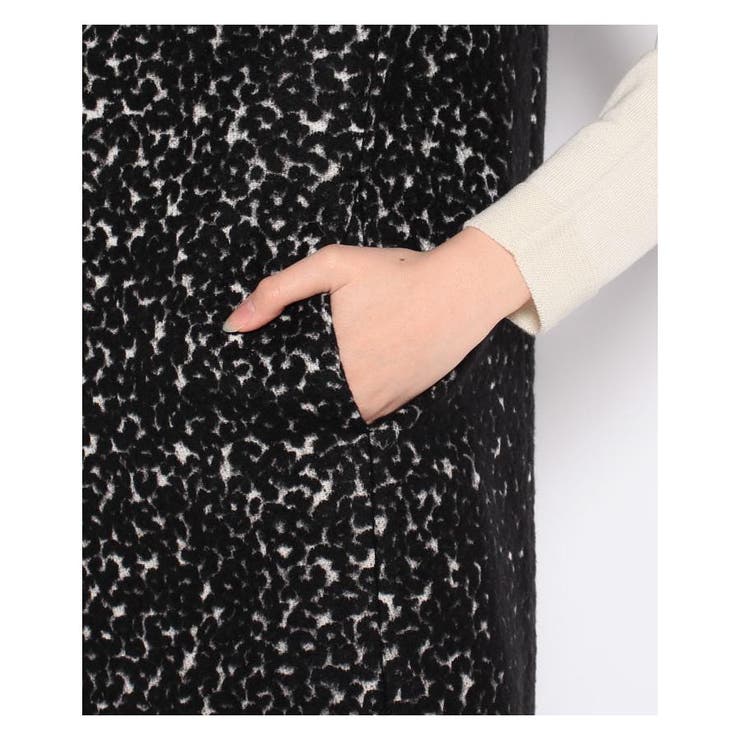 織柄ロングベスト[品番：LAVW0007029]｜Leilian（レリアン）の