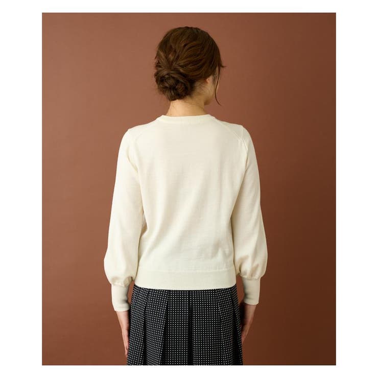 Leilian / レリアン レース切替ニットプルオーバー レース切替ニットプルオーバー[品番：LAVW0011476]｜Leilian