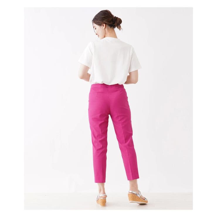 クロップドスリムカラーパンツ | Leilian PLUS HOUSE | 詳細画像6