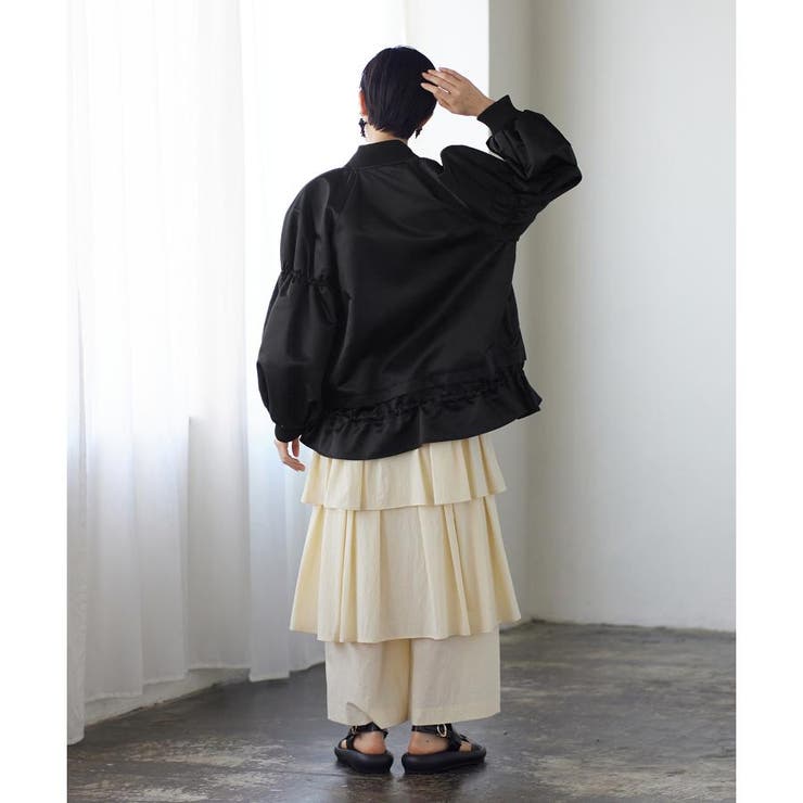 撥水ナイロンMA－1ブルゾン[品番：LAVW0008213]｜LANVIN en Bleu