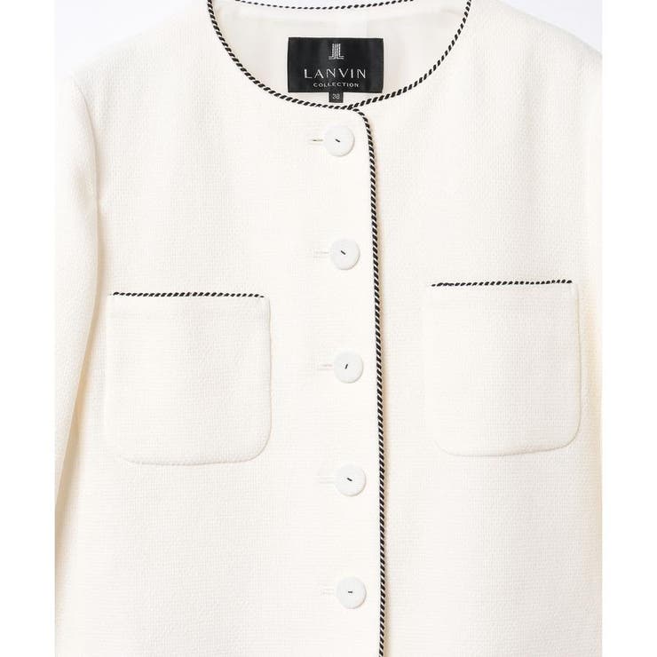 ノーカラードビーストレッチジャケット[品番：LAVW0014954]｜LANVIN 