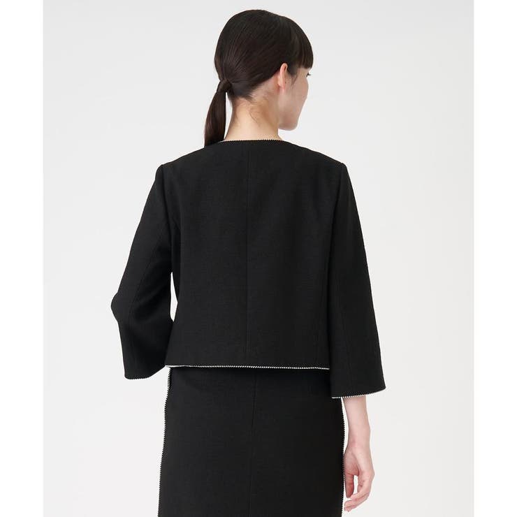 ノーカラードビーストレッチジャケット[品番：LAVW0014954]｜LANVIN 