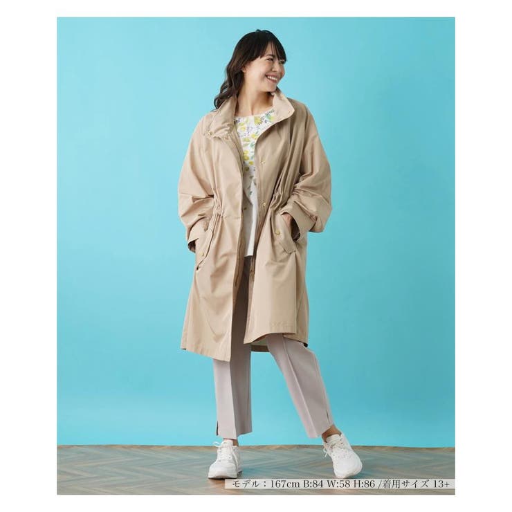 ドローストリングコート[品番：LAVW0014263]｜Leilian PLUS HOUSE 