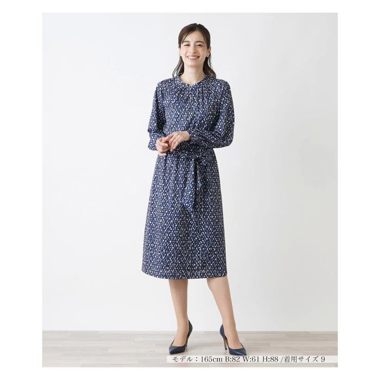 洗えるストレッチワンピース[品番：LAVW0016735]｜Leilian