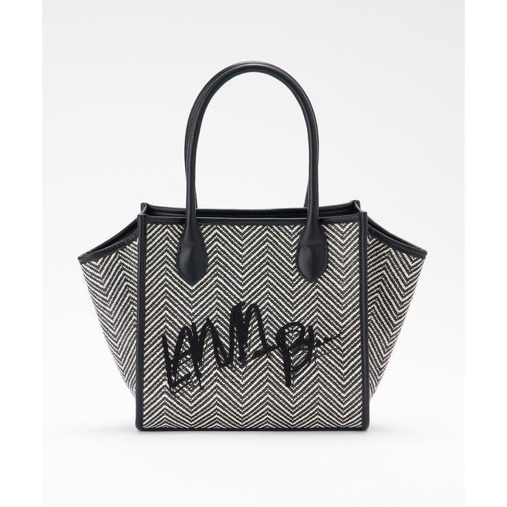 LANVIN en Bleu ランバンオンブルー かごバッグ トートバッグ刺繍