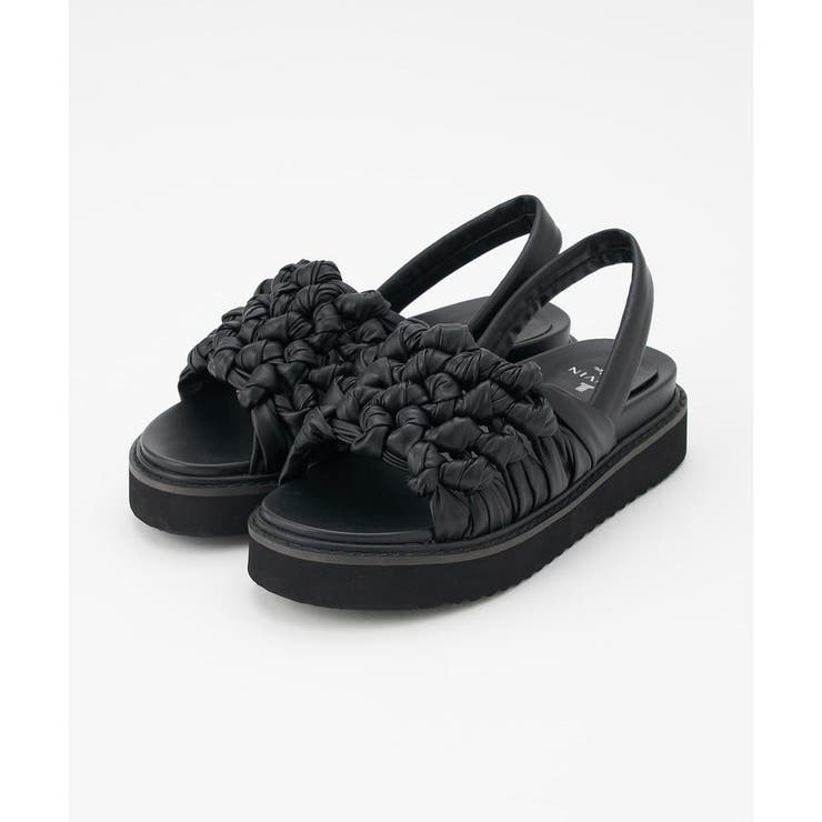 LANVIN en Bleu スポーツサンダル Sサイズ（編み込みサンダル[品番 