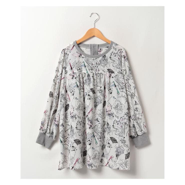 総柄ブラウス | Leilian PLUS HOUSE | 詳細画像2