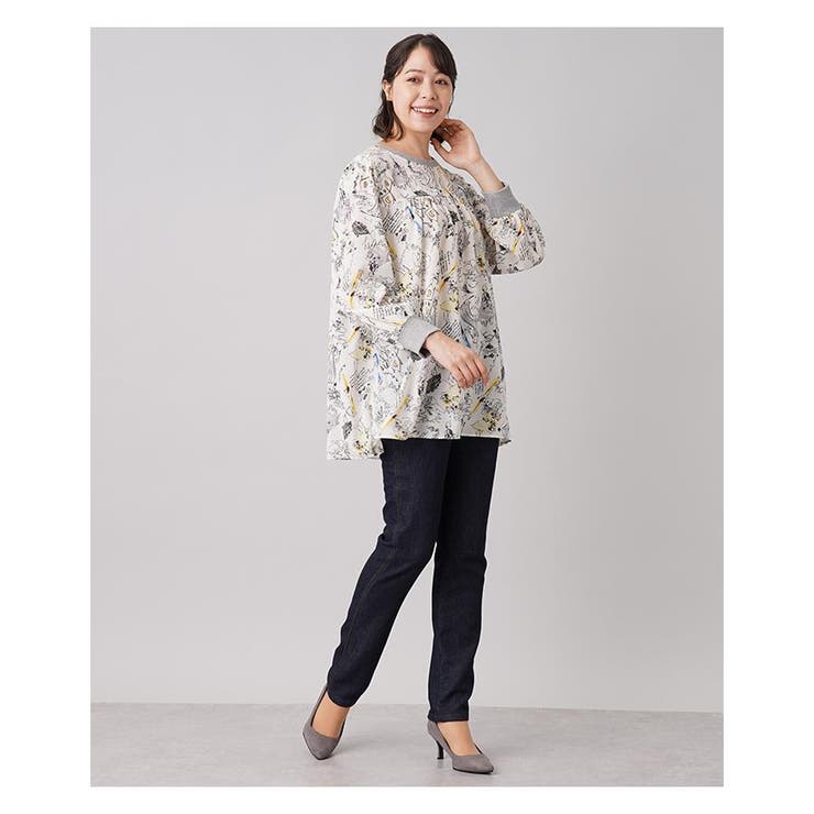 総柄ブラウス | Leilian PLUS HOUSE | 詳細画像4