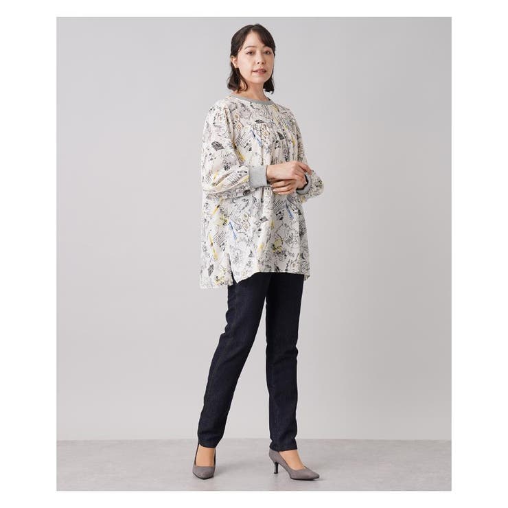 総柄ブラウス | Leilian PLUS HOUSE | 詳細画像6