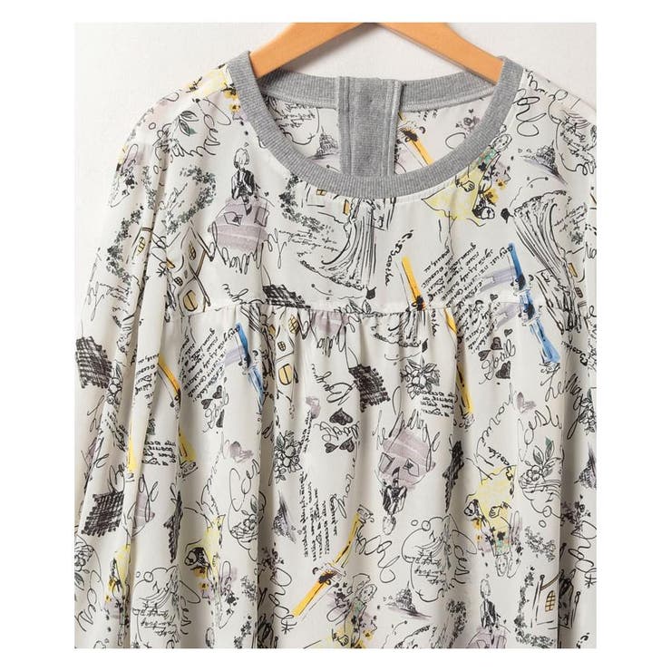 総柄ブラウス | Leilian PLUS HOUSE | 詳細画像13