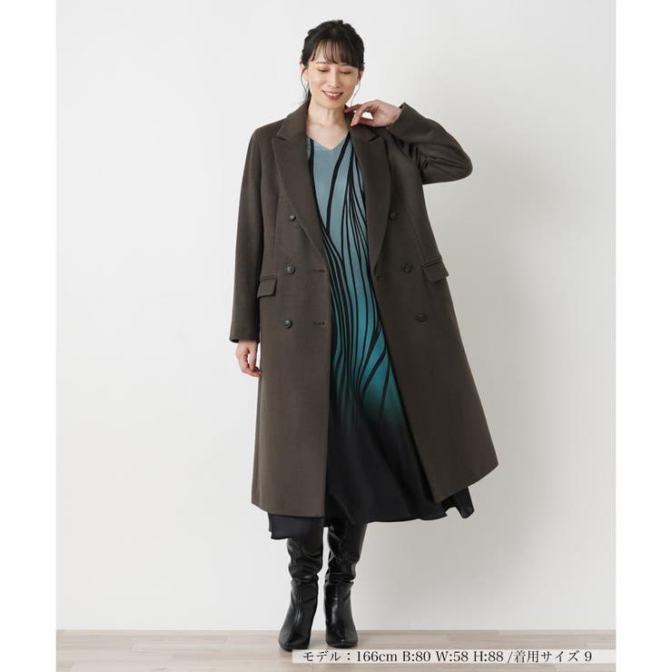 ダブルチェスターコート[品番：LAVW0018642]｜Leilian（レリアン