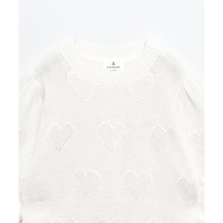 ハートパターンインターシャニット[品番：LAVW0016845]｜LANVIN en