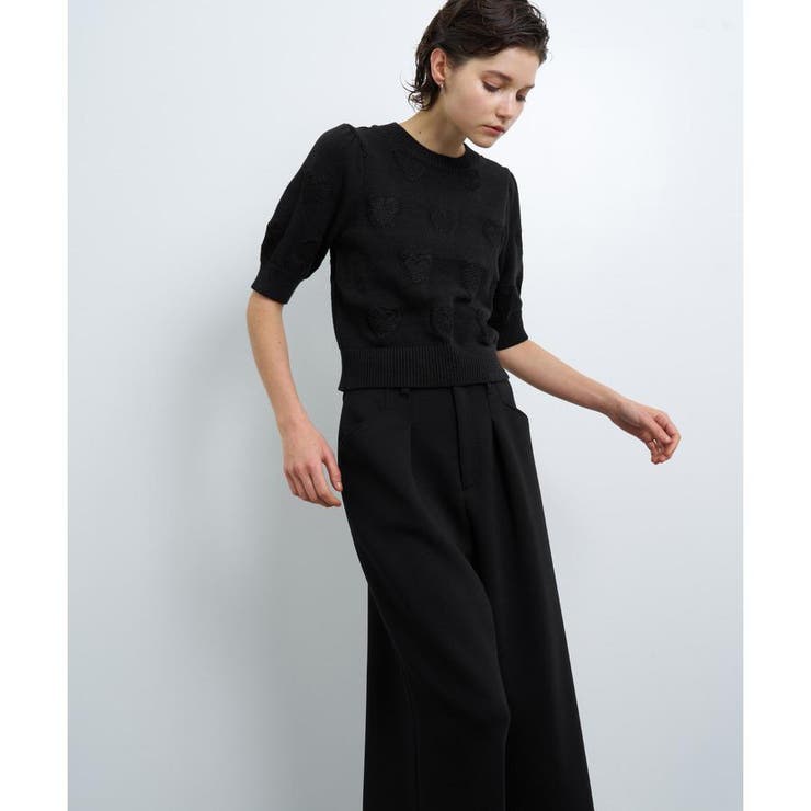 ハートパターンインターシャニット[品番：LAVW0016845]｜LANVIN en