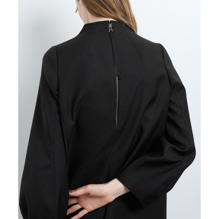 ボトルネックコクーンスリーブワンピース | LANVIN en Bleu | 詳細画像8 