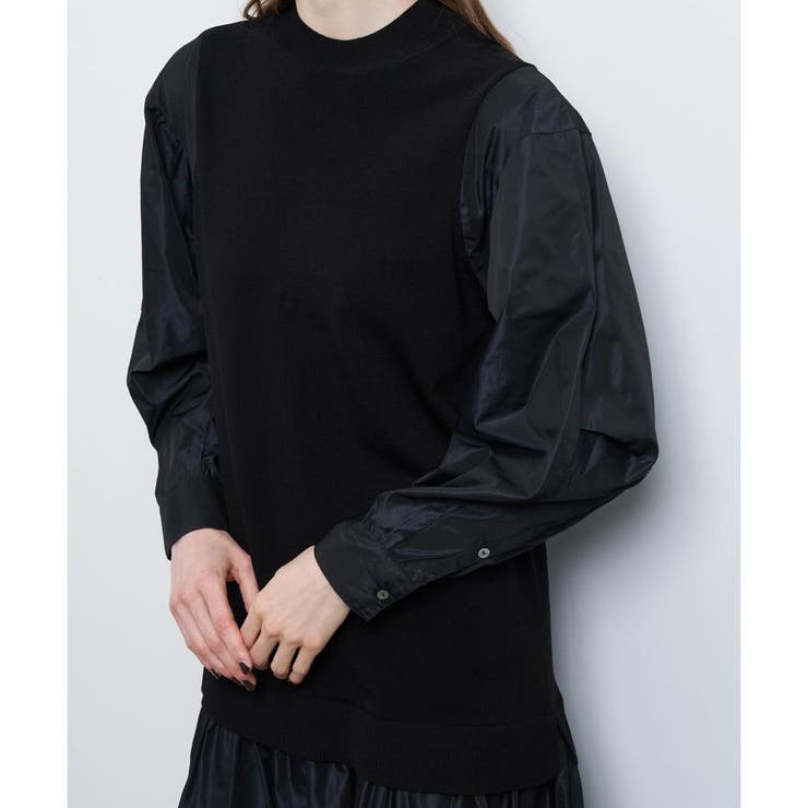 タフタコンビニットワンピース[品番：LAVW0018084]｜LANVIN en