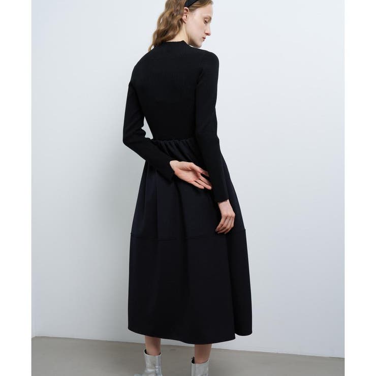 コクーンスカートニットコンビワンピース[品番：LAVW0018700