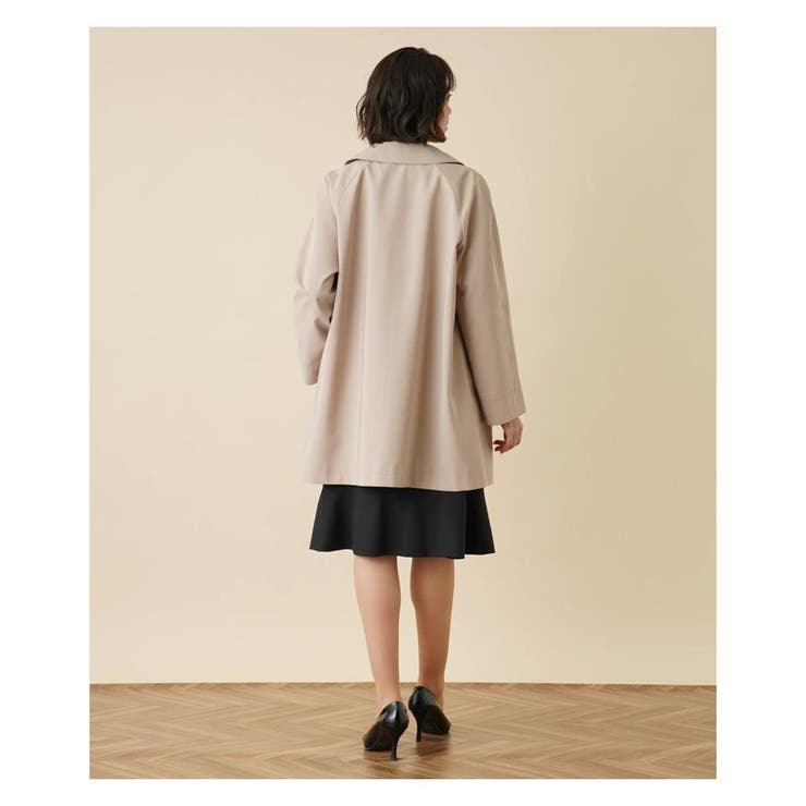 【極美品】Leilian レリアン　スプリングコート　背中メッシュ　ステンカラー レリアン スプリングコート コレクション