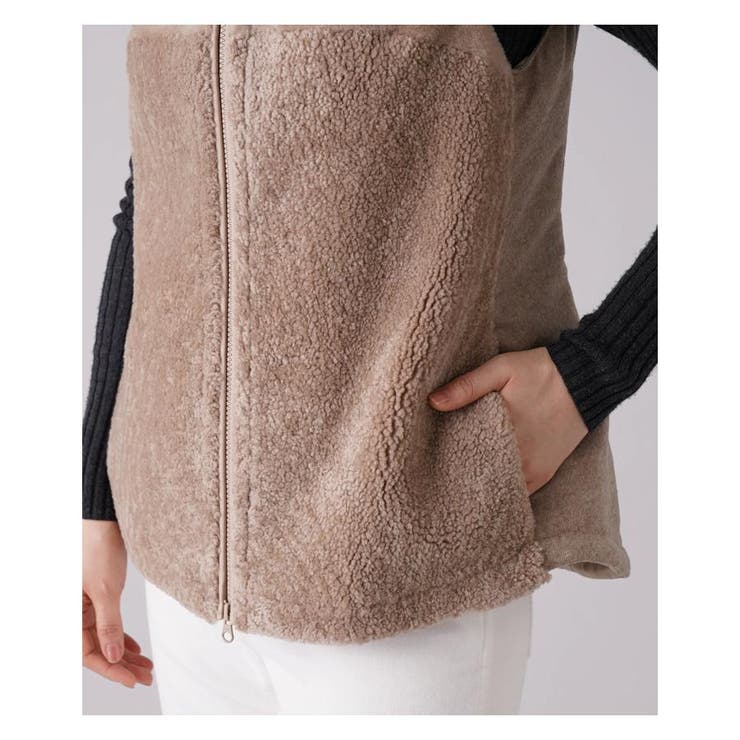 異素材切替フーデッドベスト | Leilian | 詳細画像18