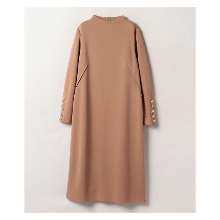 モックネックミモレ丈ワンピース[品番：LAVW0007329]｜LANVIN