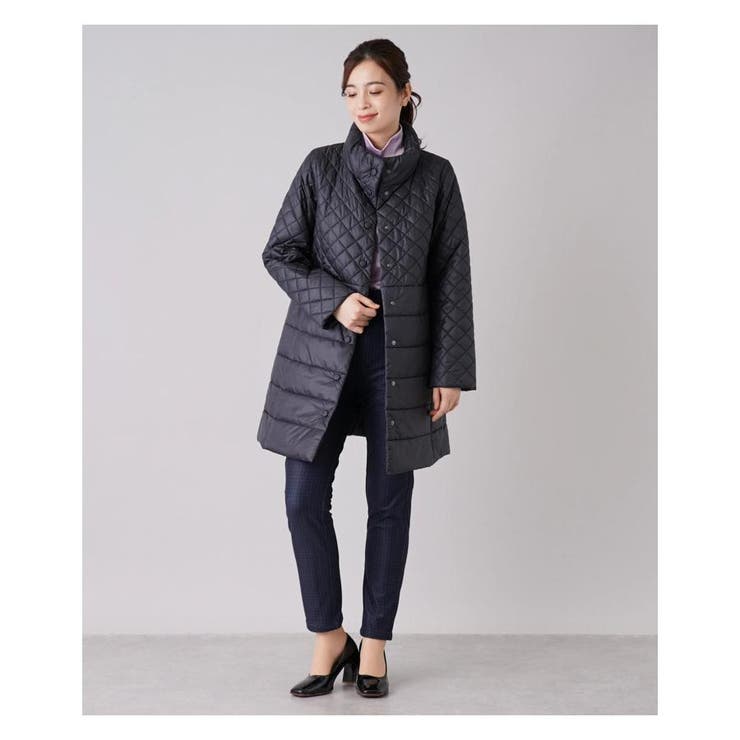 キルティング切替スタンドカラーコ-ト | Leilian | 詳細画像24