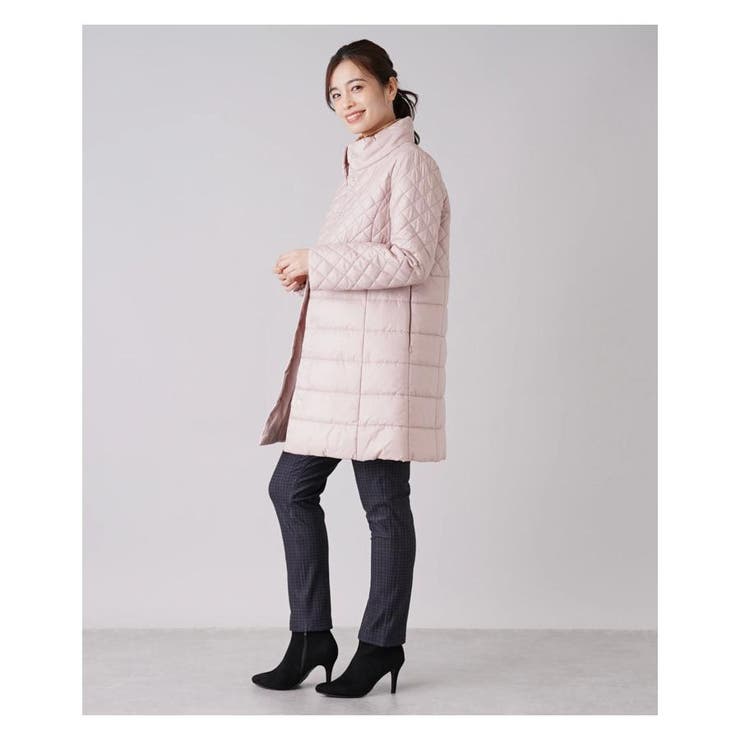 キルティング切替スタンドカラーコ-ト | Leilian | 詳細画像13