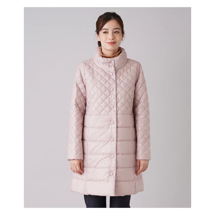 キルティング切替スタンドカラーコ-ト | Leilian | 詳細画像15