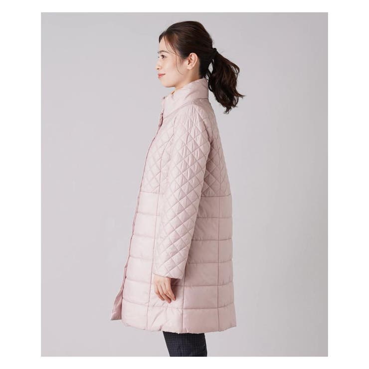 キルティング切替スタンドカラーコ-ト | Leilian | 詳細画像16