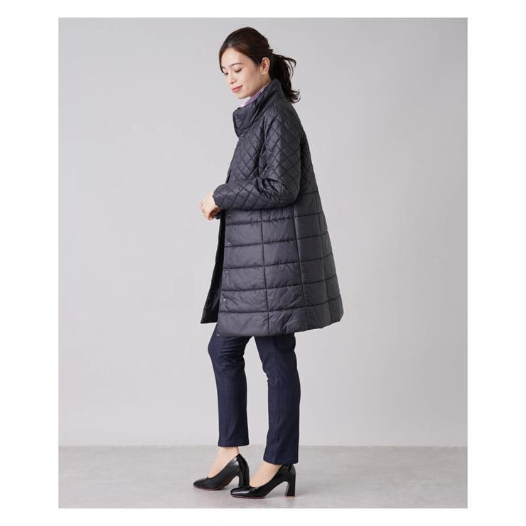 キルティング切替スタンドカラーコ-ト | Leilian | 詳細画像25