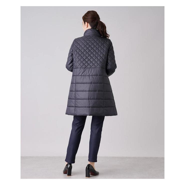 キルティング切替スタンドカラーコ-ト | Leilian | 詳細画像26