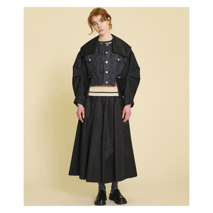 コンビネーションデニムジャケット[品番：LAVW0004301]｜LANVIN