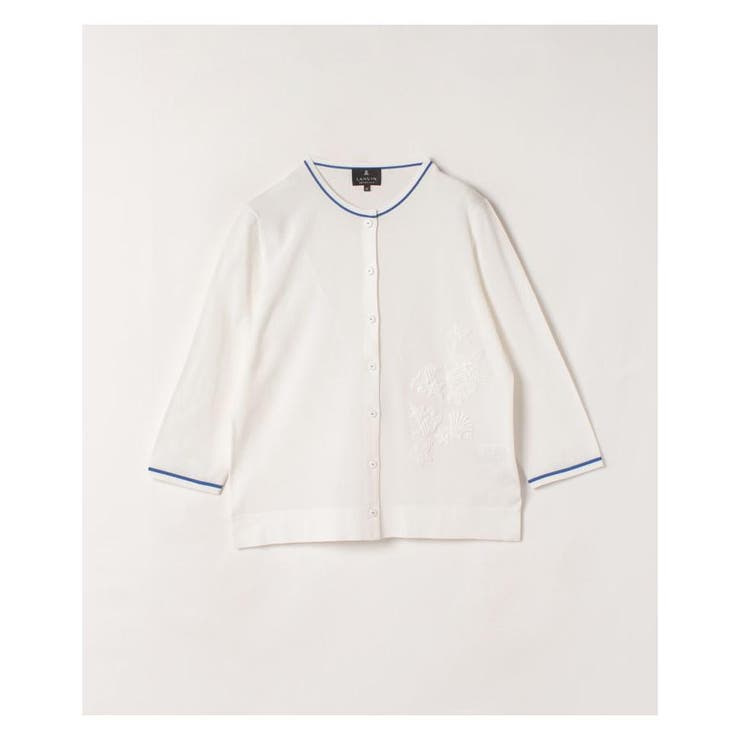 LANVIN COLLECTIONランバンコレクションパールニットプルオーバー白