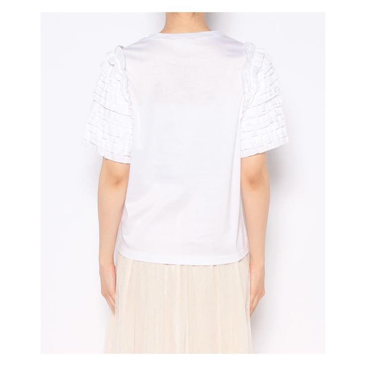 フリルスリーブカットソー[品番：LAVW0004252]｜LANVIN en Bleu 