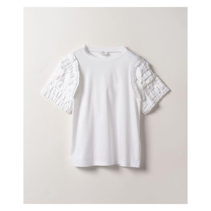 フリルスリーブカットソー[品番：LAVW0004252]｜LANVIN en Bleu 