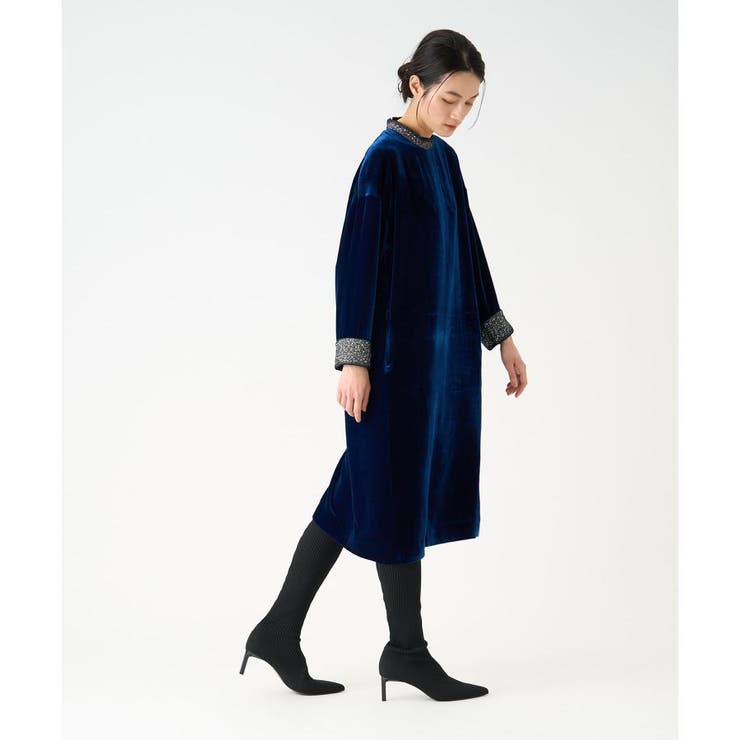 ベロアビジューワンピース[品番：LAVW0019063]｜LANVIN COLLECTION