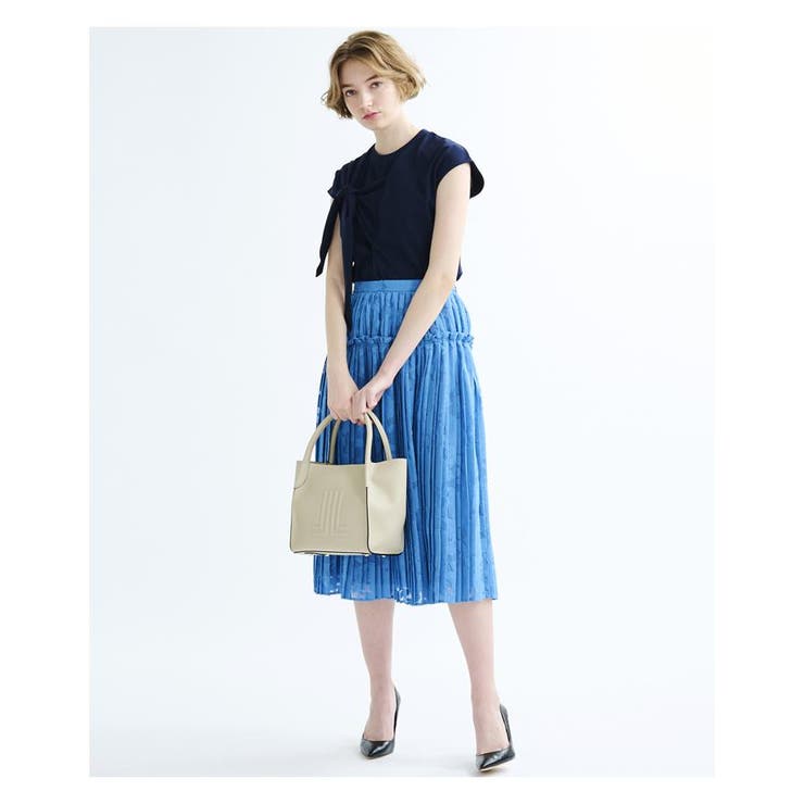 花柄プリーツスカート[品番：LAVW0004192]｜LANVIN en  Bleu（ランバンオンブルー）のレディースファッション通販｜SHOPLIST（ショップリスト）