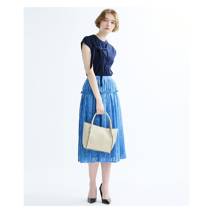 花柄プリーツスカート[品番：LAVW0004192]｜LANVIN en  Bleu（ランバンオンブルー）のレディースファッション通販｜SHOPLIST（ショップリスト）