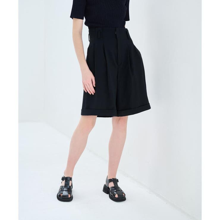 LANVIN en Bleu パンツ ティアードキュロットパンツ レディース