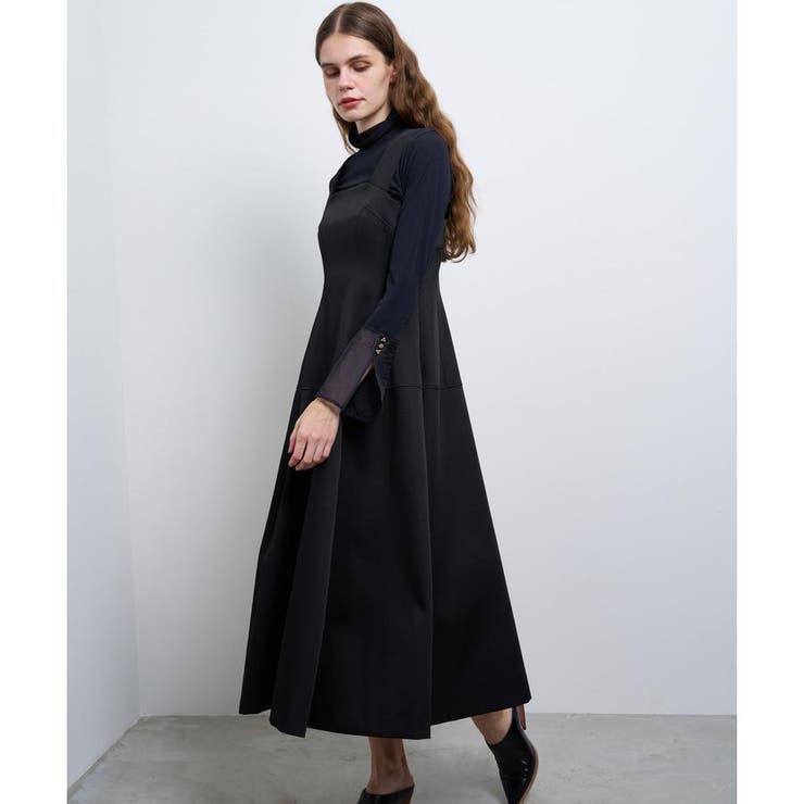 シアーワッシャータフタギャザーワンピース|LANVIN en Bleu