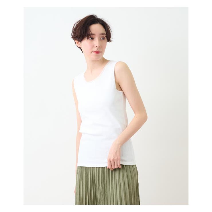 洗える チュール使いのタンクトップ[品番：LAVW0009662]｜CARA O