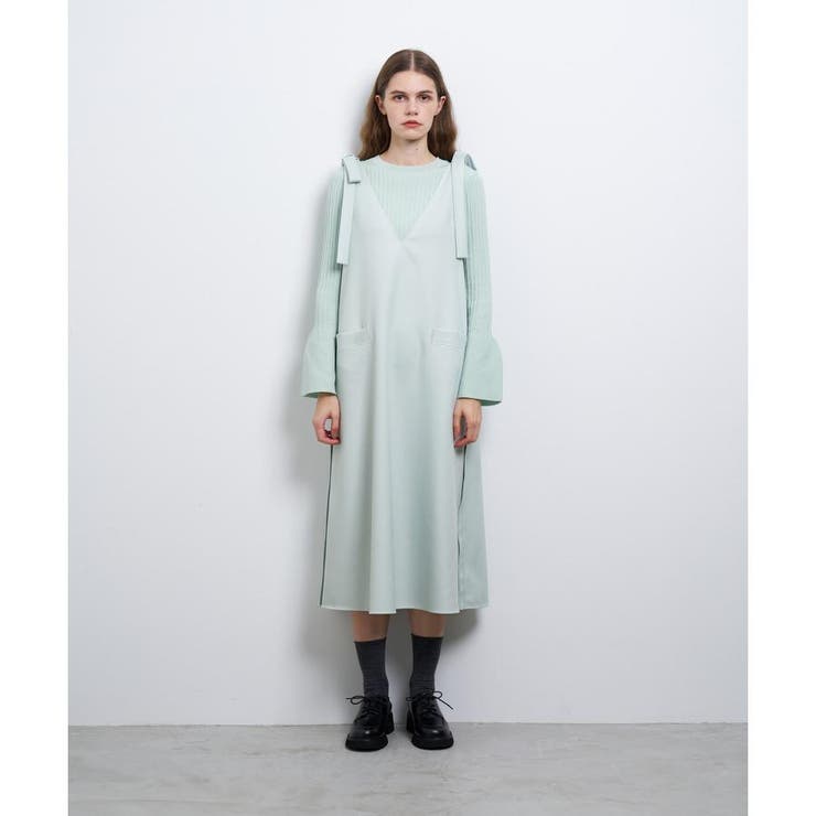 リボンジャンパードレス[品番：LAVW0019423]｜LANVIN en Bleu 