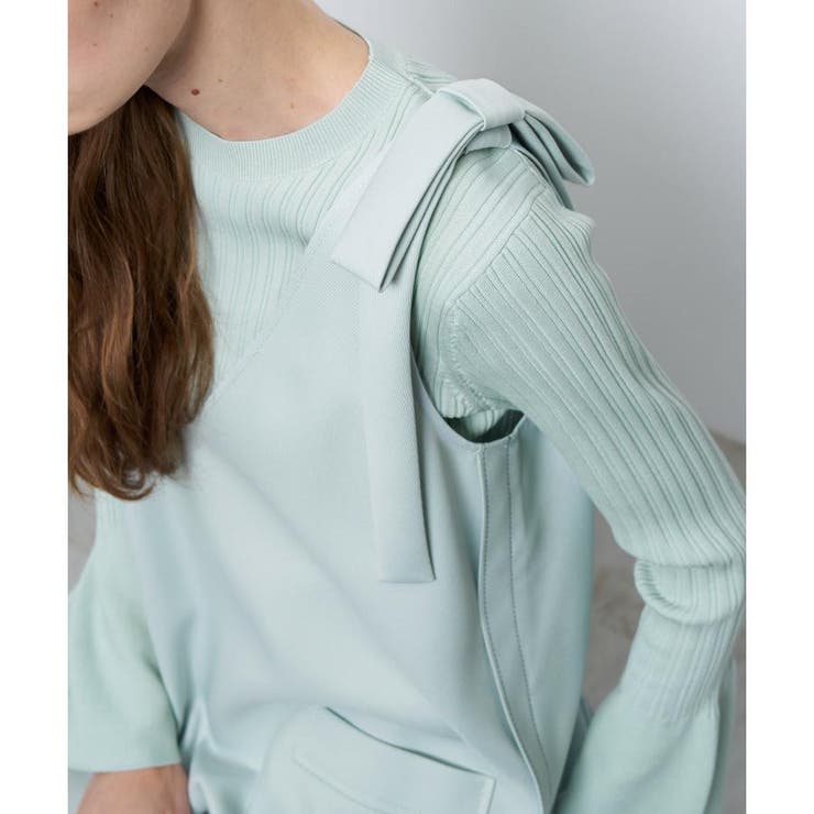 リボンジャンパードレス[品番：LAVW0019423]｜LANVIN en Bleu