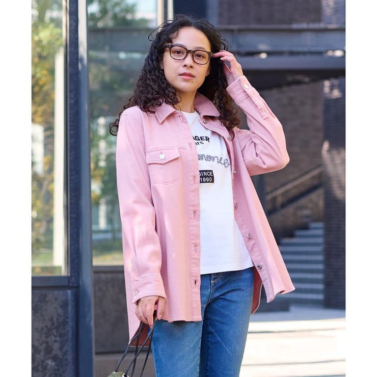 洗える カラーデニムシャツ[品番：LAVW0013374]｜CARA O CRUZ（キャラ