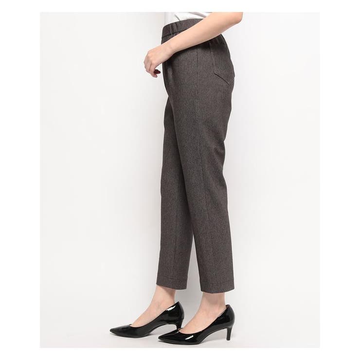 ブラック】ストレッチクロップドパンツ[品番：LAVW0011148]｜Leilian 