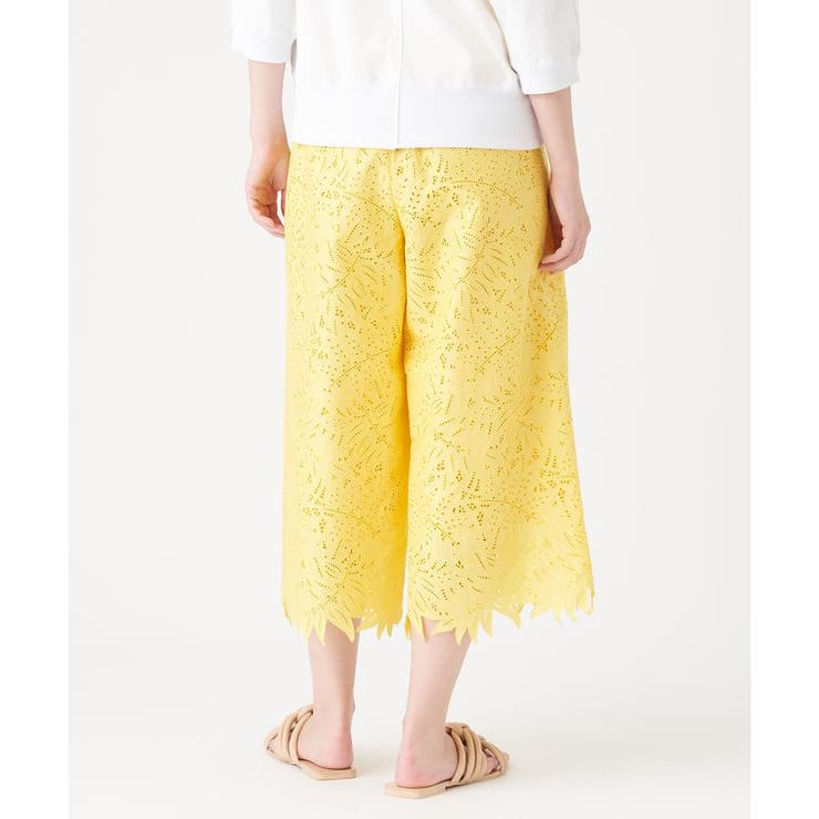 エンブロイダリーレースワイドパンツ[品番：LAVW0015389]｜LANVIN