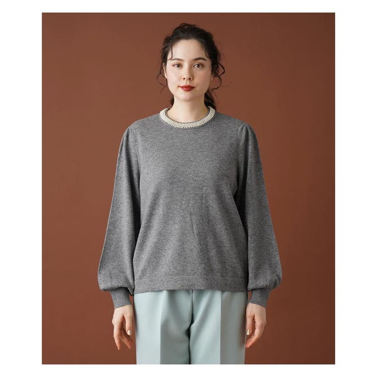leilian - Leilian(レリアン) 長袖セーター サイズ11 M レディース美品  - 黒 タートルネック/肩パッド Leilian(レリアン) 半袖セーター サイズ11 M レディース美品